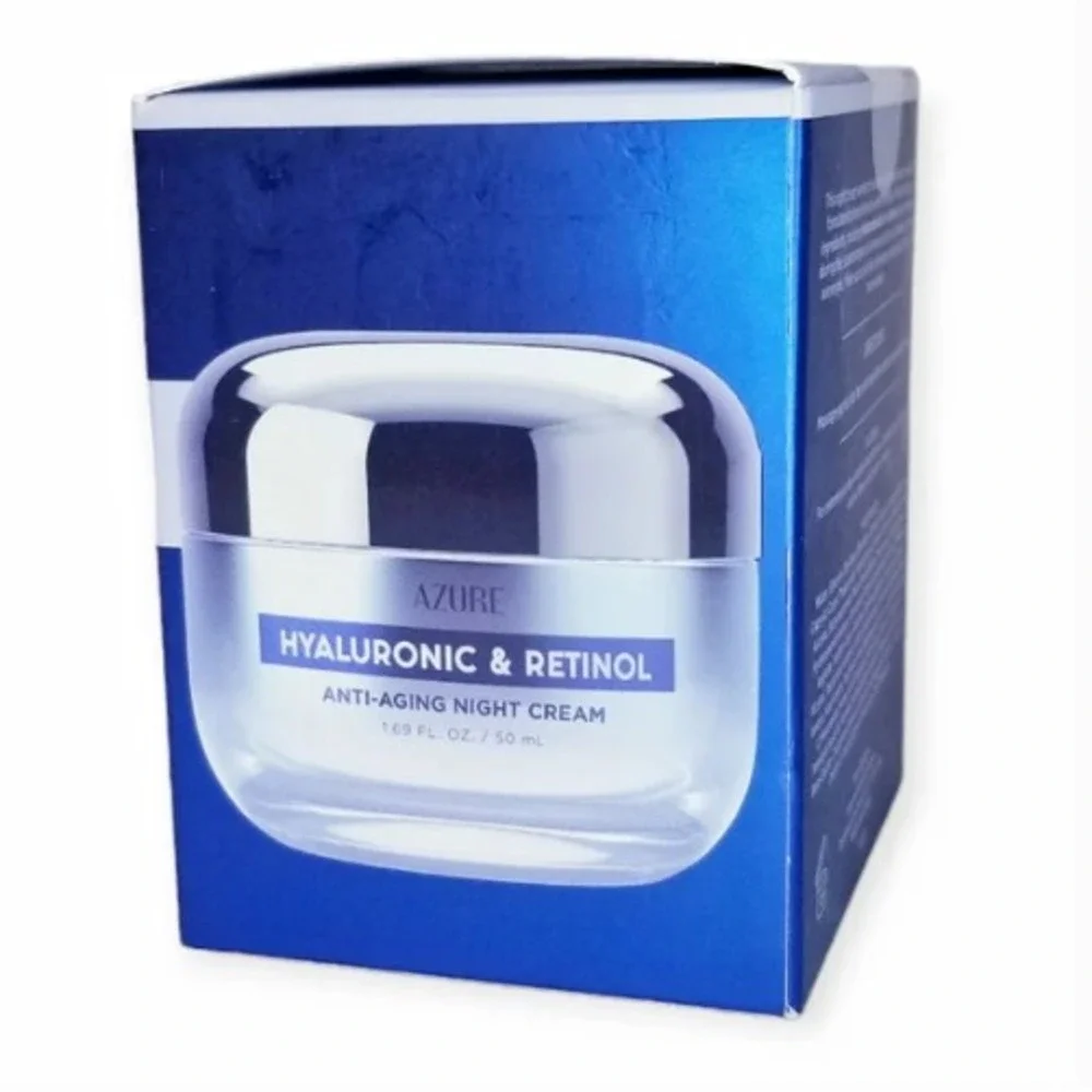Azure HYALURONIC RETINOL Anti Aging Night Cream 1.69 FL OZ 50 ML New In Box‎